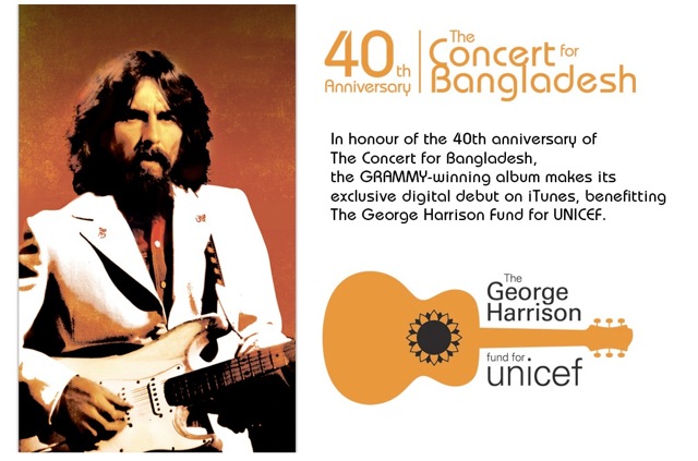 iTunes отмечает 40-летнюю годовщину Концерта для Бангладеш